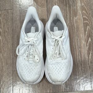 Hoka All-White Running Shoes